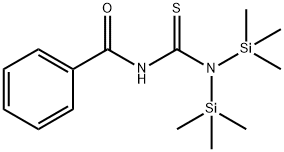 1,1-ビス(トリメチルシリル)-3-ベンゾイルチオ尿素 化学構造式