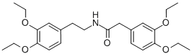 N-(3,4-Diethyloxy)phenylethyl-3,4-diethyloxyphenyl acetamide Structure