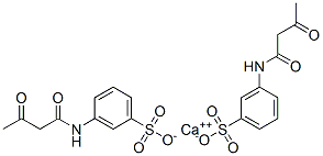 calcium bis(3-acetoacetylaminobenzenesulphonate) 结构式