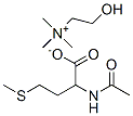 2-hydroxyethyl(trimethyl)ammonium N-acetyl-DL-methionate 结构式