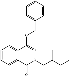 Phthalic acid 1-(2-methylbutyl)2-(phenylmethyl) ester 结构式