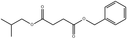 Butanedioic acid 1-(2-methylpropyl)4-(phenylmethyl) ester 结构式