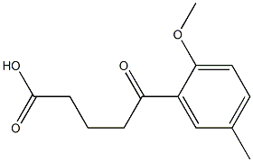 5-(2-METHOXY-5-METHYLPHENYL)-5-OXOVALERIC ACID Structure