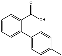 4'-甲基联苯-2-羧酸 结构式