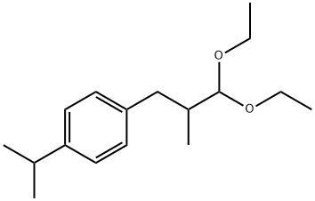 1-(3,3-diethoxy-2-methylpropyl)-4-(isopropyl)benzene Structure