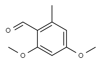 2,4-二甲氧基-6-甲基苯甲醛 结构式