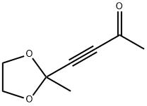 3-Butyn-2-one,  4-(2-methyl-1,3-dioxolan-2-yl)- Structure