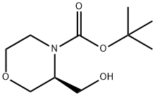 (3S)-3-(羟甲基)吗啉-4-羧酸叔丁酯, 714971-28-5, 结构式