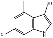 6-chloro-4-methyl-1H-indole-3-thiol Struktur