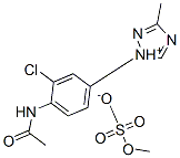 1-[4-(acetylamino)-3-chlorophenyl]-3-methyl-1H-1,2,4-triazolium methyl sulphate Structure