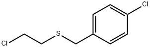 4-CHLOROBENZYL 2-CHLOROETHYL SULFIDE, 71501-38-7, 结构式