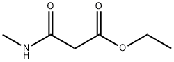 3-(メチルアミノ)-3-オキソプロパン酸エチル 化学構造式