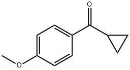 (4-メトキシフェニル)シクロプロピルケトン 化学構造式