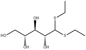 5,5-bis(ethylsulfanyl)pentane-1,2,3,4-tetrol 结构式