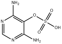 4,6-diaminopyrimidin-5-yl hydrogen sulfate Struktur