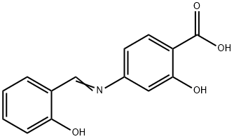4-[[(2-ヒドロキシフェニル)メチレン]アミノ]サリチル酸 化学構造式