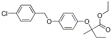 ethyl 2-[4-[(4-chlorophenyl)methoxy]phenoxy]-2-methyl-butanoate Structure