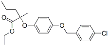 ethyl 2-[4-[(4-chlorophenyl)methoxy]phenoxy]-2-methyl-pentanoate Structure