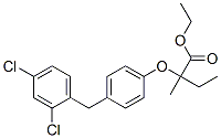 ethyl 2-[4-[(2,4-dichlorophenyl)methyl]phenoxy]-2-methyl-butanoate Structure