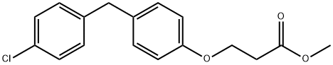 methyl 3-[4-[(4-chlorophenyl)methyl]phenoxy]propanoate Structure