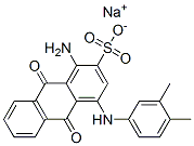1-アミノ-4-[(3,4-ジメチルフェニル)アミノ]-9,10-ジヒドロ-9,10-ジオキソ-2-アントラセンスルホン酸ナトリウム 化学構造式