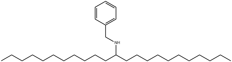 N-(1-ウンデシルドデシル)ベンジルアミン 化学構造式