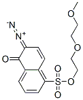 6-Diazo-5,6-dihydro-5-oxo-1-naphthalenesulfonic acid 2-(2-methoxyethoxy)ethyl ester 结构式
