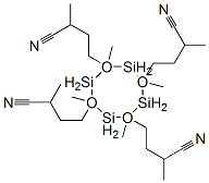 alpha,alpha',alpha'',alpha''',2,4,6,8-octamethylcyclotetrasiloxane-2,4,6,8-tetrabutyronitrile Structure