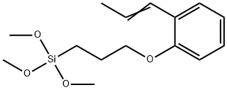 Trimethoxy[3-[2-(1-propenyl)phenoxy]propyl]silane Struktur