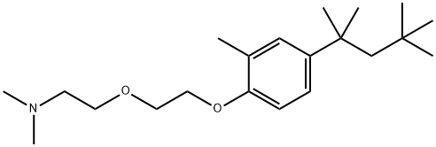 N,N-Dimethyl-2-[2-[2-methyl-4-(1,1,3,3-tetramethylbutyl)phenoxy]ethoxy]ethanamine Struktur
