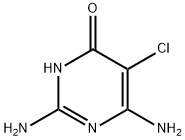 2,6-二氨基-5-氯嘧啶-4-醇, 71552-22-2, 结构式
