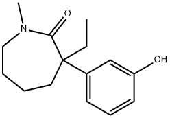 3-ETHYL-3-(3-HYDROXYPHENYL)-1-METHYLAZEPAN-2-ONE Structure