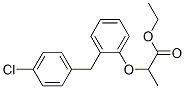 ethyl 2-[2-[(4-chlorophenyl)methyl]phenoxy]propanoate Struktur