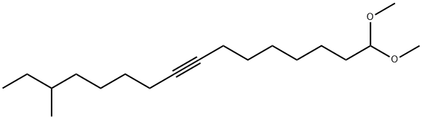 1,1-ジメトキシ-14-メチル-8-ヘキサデシン 化学構造式