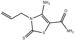 4-氨基-3-(丙-2-烯-1-基)-2-亚硫基-2,3-二氢-1,3-噻唑-5-甲酰胺 结构式