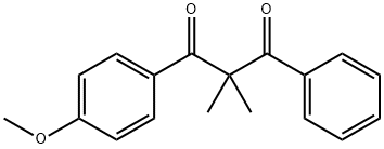 1,3-Propanedione,1-(4-methoxyphenyl)-2,2-dimethyl-3-phenyl- 结构式