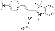 2-[2-[4-(dimethylamino)phenyl]vinyl]-1,3,3-trimethyl-3H-indolium acetate Structure