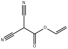 ジシアノ酢酸エテニル 化学構造式