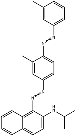 N-(isopropyl)-1-[[3-methyl-4-[(3-methylphenyl)azo]phenyl]azo]naphthalen-2-amine Struktur
