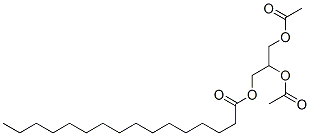 2,3-diacetyloxypropyl hexadecanoate Structure