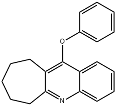11-フェノキシ-7,8,9,10-テトラヒドロ-6H-シクロヘプタ[b]キノリン 化学構造式