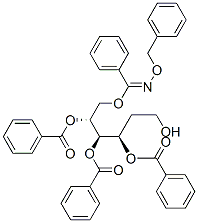 3-O,4-O,5-O,6-O-テトラベンゾイル-2-デオキシ-D-lyxo-ヘキソースO-ベンジルオキシム 化学構造式