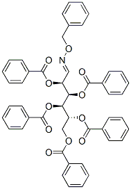 2-O,3-O,4-O,5-O,6-O-Pentabenzoyl-D-glucose O-benzyl oxime Structure