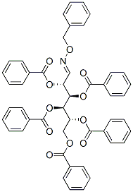 2-O,3-O,4-O,5-O,6-O-Pentabenzoyl-D-mannose O-benzyl oxime 结构式
