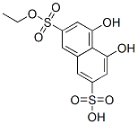 ethyl-4,5-dihydroxynaphthalene-2,7-disulphonic acid Struktur