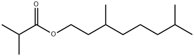 3,7-dimethyloctyl isobutyrate Struktur