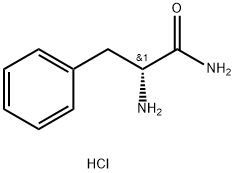 D-フェニルアラニンアミド塩酸塩 化学構造式
