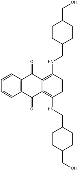 1,4-Bis[[[4-(hydroxymethyl)cyclohexyl]methyl]amino]-9,10-anthracenedione Structure