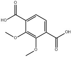 2,3-ジメトキシ-1,4-ベンゼンジカルボン酸 化学構造式