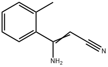 2-Propenenitrile,  3-amino-3-(2-methylphenyl)- Structure